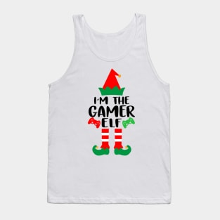 The Gamer Elf Family Matching Group Christmas Video Game Funny Gift Tank Top